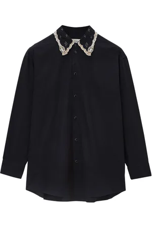 LEMAIRE Embroidered collar shirt