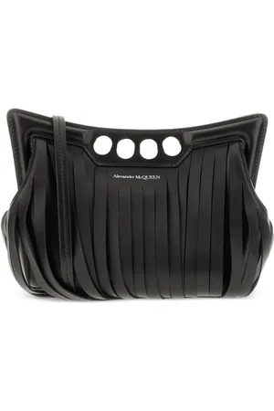 Alexander McQueen Mini The Peak fringes bag