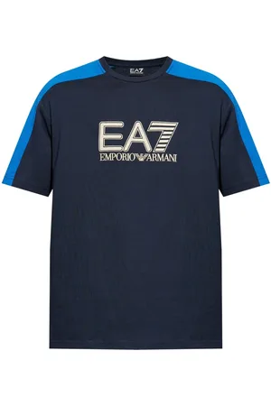 EA7 Logo-embroidered T-shirt