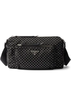 Prada Studded Re-Nylon shoulder bag