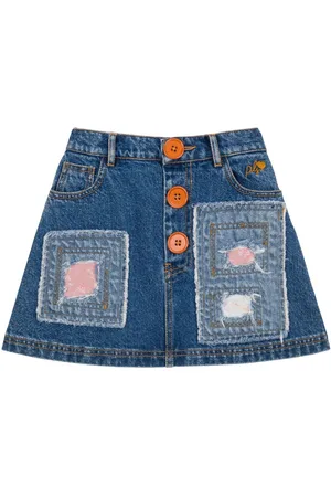 PHILOSOPHY DI LORENZO SERAFINI Patchwork denim skirt