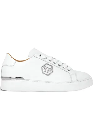 Philipp Plein Lo-Top Leather Sneakers