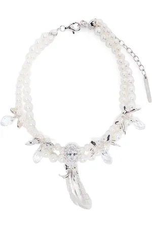 Shushu/Tong X YVMIN double-strand faux-pearl necklace