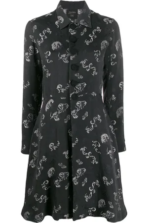 Jean Paul Gaultier 1994 dragon jacquard shirt dress