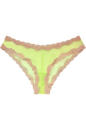 FLEUR DU MAL Sheer tulle bikini briefs
