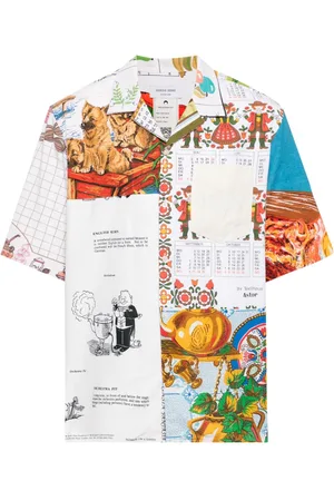 Marine Serre Regenerated Household cotton shirt
