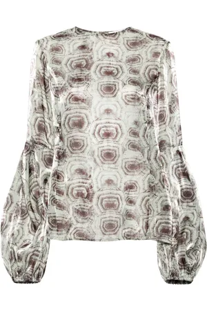 GENNY Organza turtle print blouse