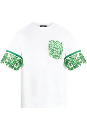 Dolce & Gabbana Majolica-print cotton T-shirt
