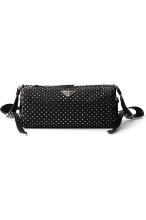 Prada Studded Re-Nylon shoulder bag