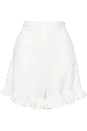 Bambah Hibiscus ruffled shorts