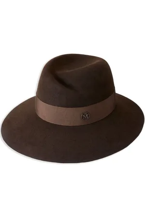 Le Mont St Michel Virginie logo-plaque detail wool fedora