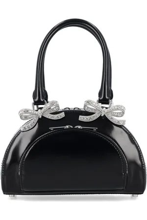 Self-Portrait Mini curved tote bag