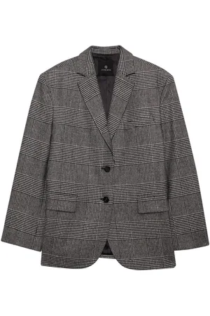 ANINE BING Quinn plaid blazer