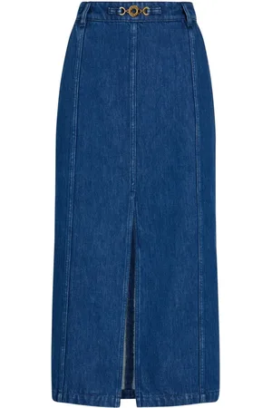 Patou Slit midi skirt