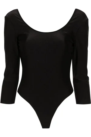 Roberto Cavalli Open-back satin bodysuit