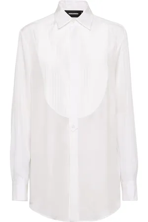 Dsquared2 Bib-collar cotton shirt