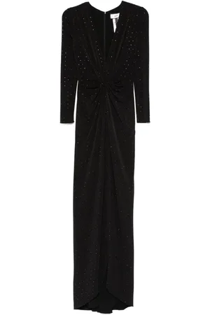 NISSA Rhinestone-embellished maxi dress