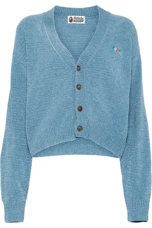 A Bathing Ape Logo embroidery cardigan