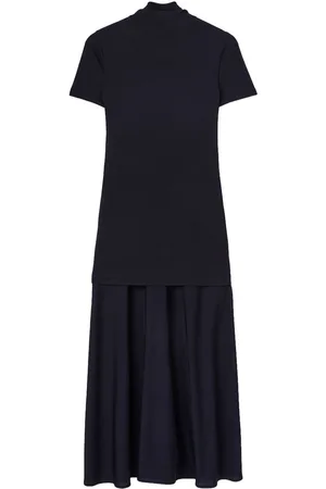 Jil Sander Layered-design midi dress
