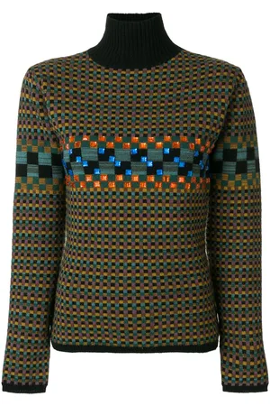 Jean Paul Gaultier Square pattern knit jumper