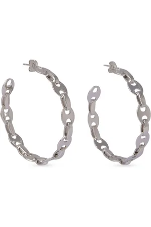 Paco rabanne Engraved logo earrings