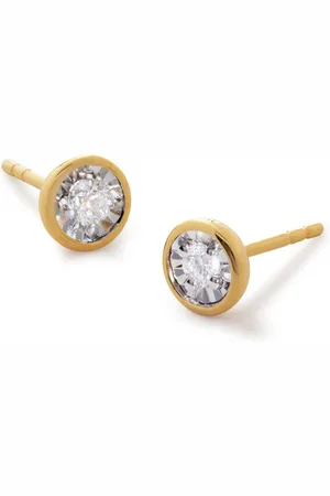 Monica Vinader 14kt diamond stud earrings