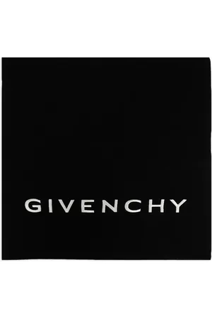 Givenchy Logo-embroidered wool-cashmere scarf