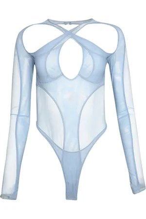 MUGLER Layered cut-out bodysuit