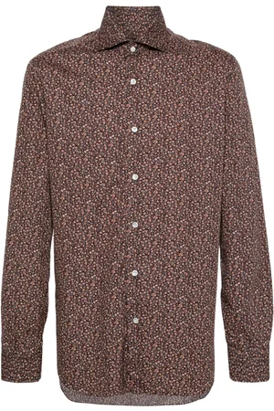 BARBA Floral-print shirt