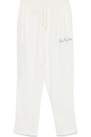 BLUE SKY INN Logo-embroidered trousers