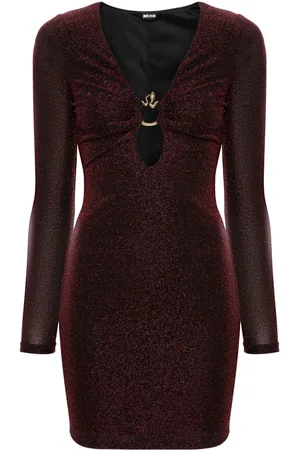 Roberto Cavalli Snake-detail mini dress