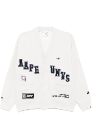 A Bathing Ape Logo-patch cardigan