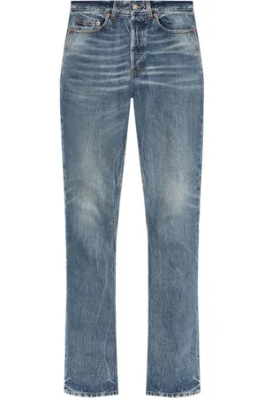 Saint Laurent Logo-patch straight jeans