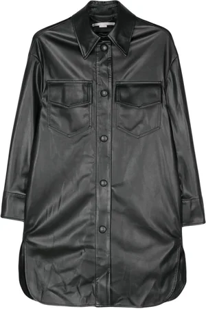 Stella McCartney Faux-leather overshirt