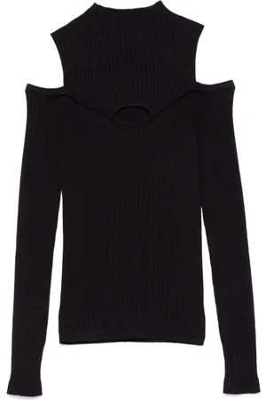 D.EXTERIOR Open-shoulder sweater
