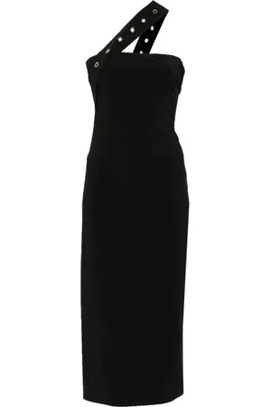 Patrizia Pepe Eyelet-detail midi dress