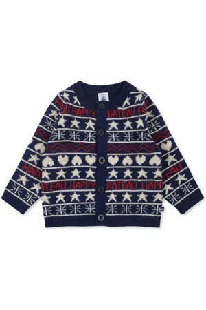 Petit Bateau Jacquard cardigan