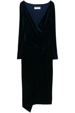 CHIARA BONI Knot-detail midi dress