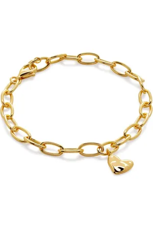 Monica Vinader 18kt vermeil Heart Charm bracelet