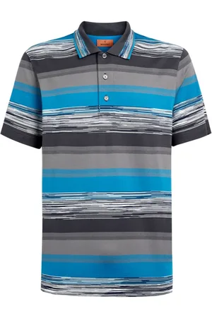 Missoni Gradient-stripe cotton polo shirt