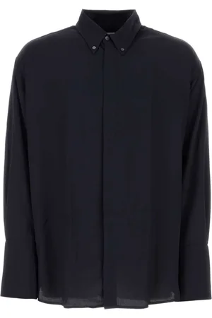 Ami Drop-shoulder crepe shirt