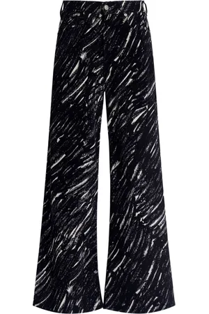 Marni Graphic-print wide-leg trousers