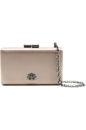 Isla Ibiza Eva logo-plaque clutch bag