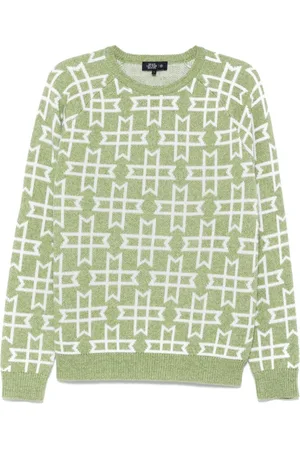 MAN ON THE BOON. Logo-jacquard jumper