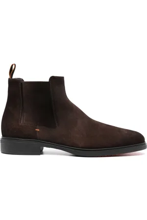 santoni Suede Chelsea boots