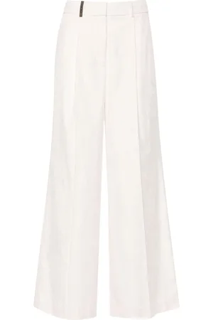 PESERICO SIGN Corduroy straight-leg trousers