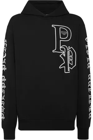 Philipp Plein Gothic-print hooded sweatshirt
