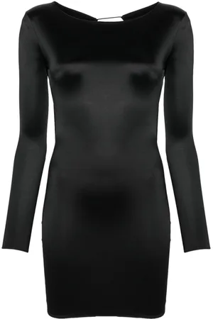 MAISON CLOSE Open-back long-sleeve mini dress