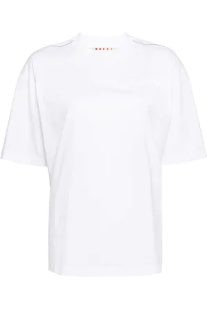 Marni Padded-logo organic-cotton T-shirt