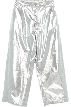 CORDERA Laminated-finish trousers